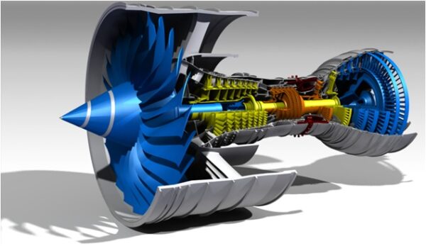 Modellazione 3D di una turbina e sezione